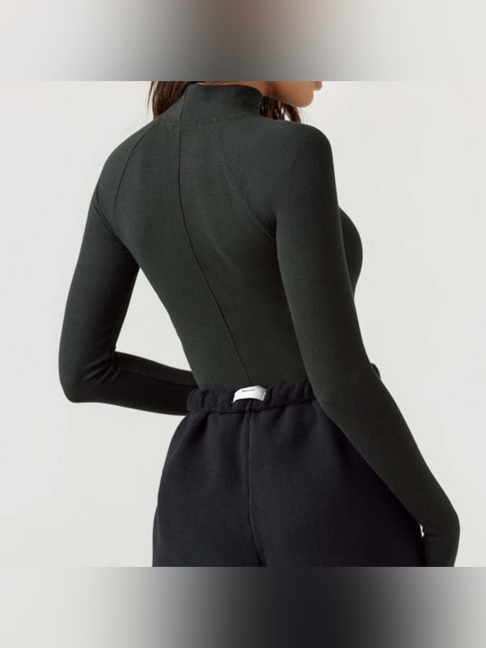 Joah Brown Stitch Mock Neck Long Sleeve Top - Picture 9 of 9